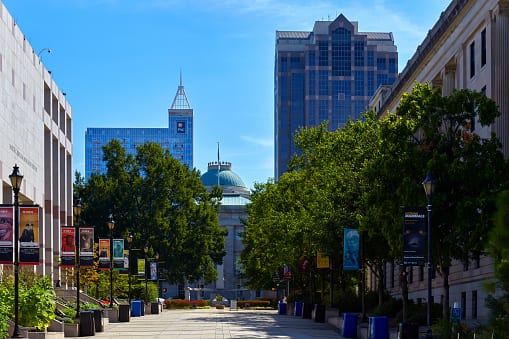 Buildings in Raleigh, North Carolina