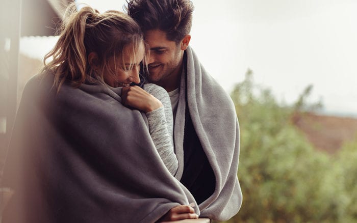 Couple on a romantic getaway in North Carolina
