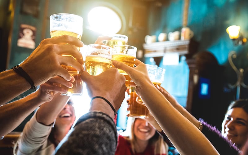 Friends cheers at Raleigh breweries